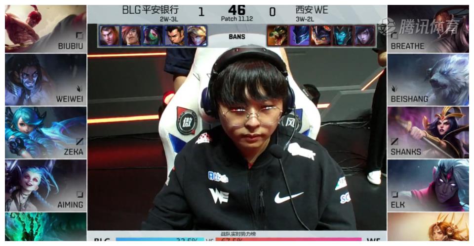 lol:shanks重回首发中野节奏完美we让一追二击败blg终止连败