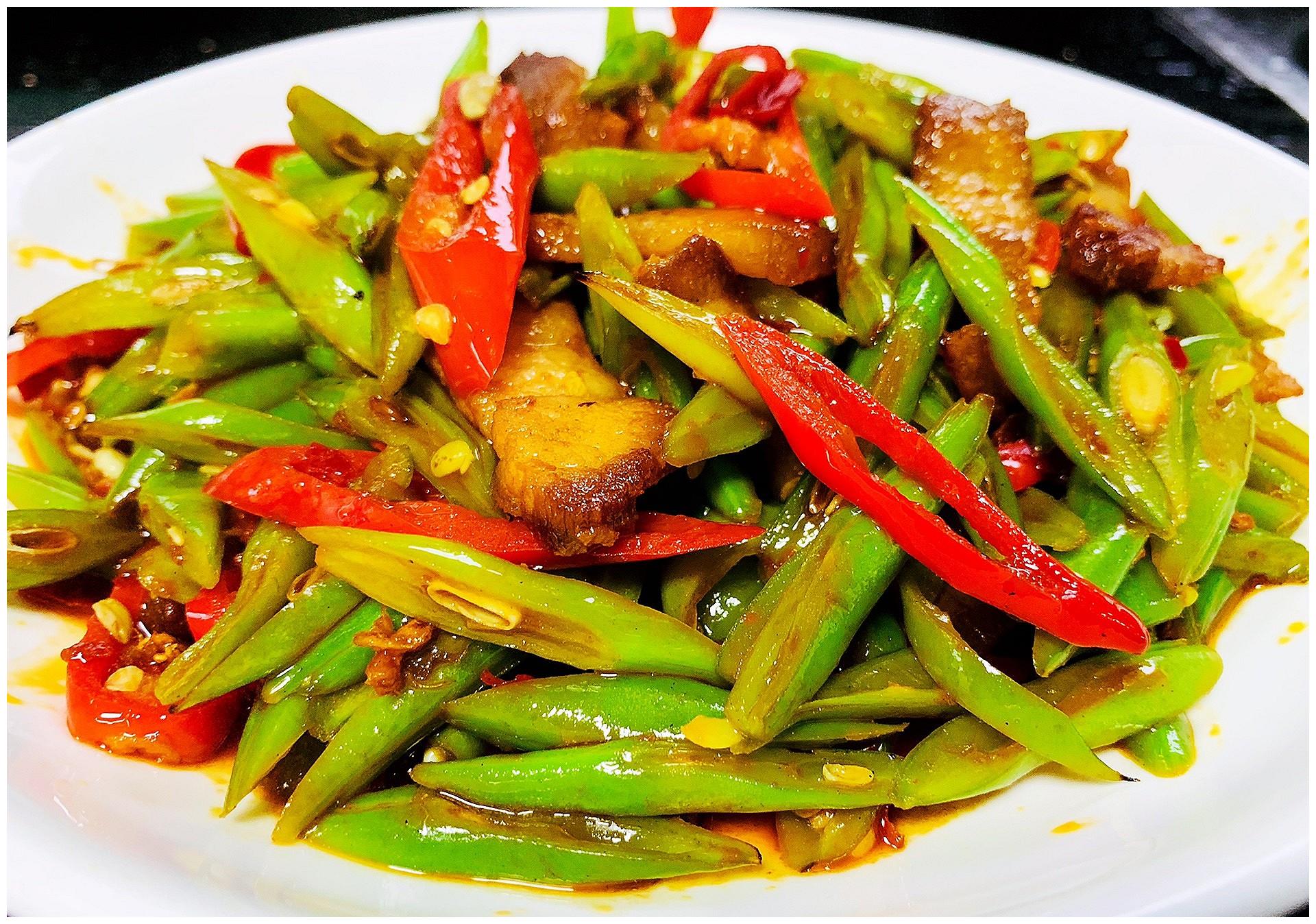 上班族快手菜-回锅肉炒四季豆