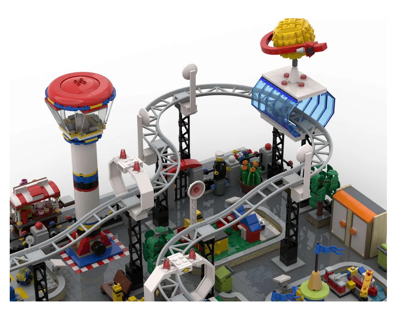 乐高里的玩乐派盘点乐高大师的模块化乐高乐园创意