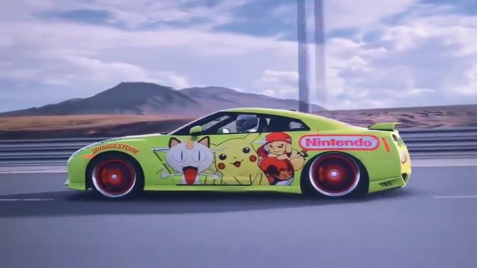 超跑gtr皮卡丘使用电加速!兰博基尼就爱整那么多花里胡哨的东西!