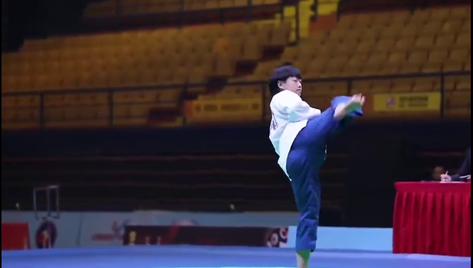 "龙拳小子"的文志厉害了,个人品势的腿法超精彩,成功被圈粉了