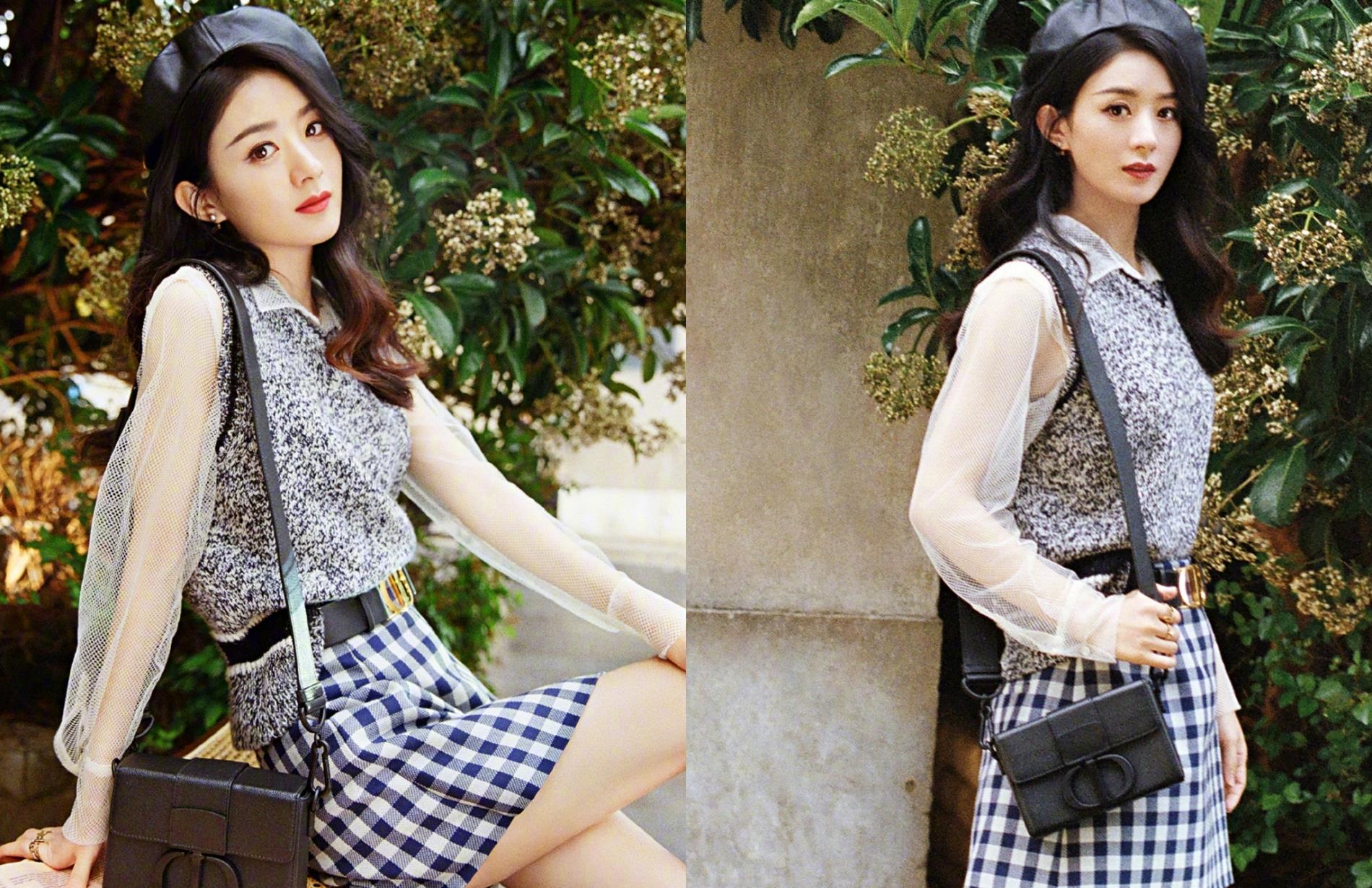 赵丽颖婚后气质大变,底气也更足,热爱贝雷帽,气质更好了!