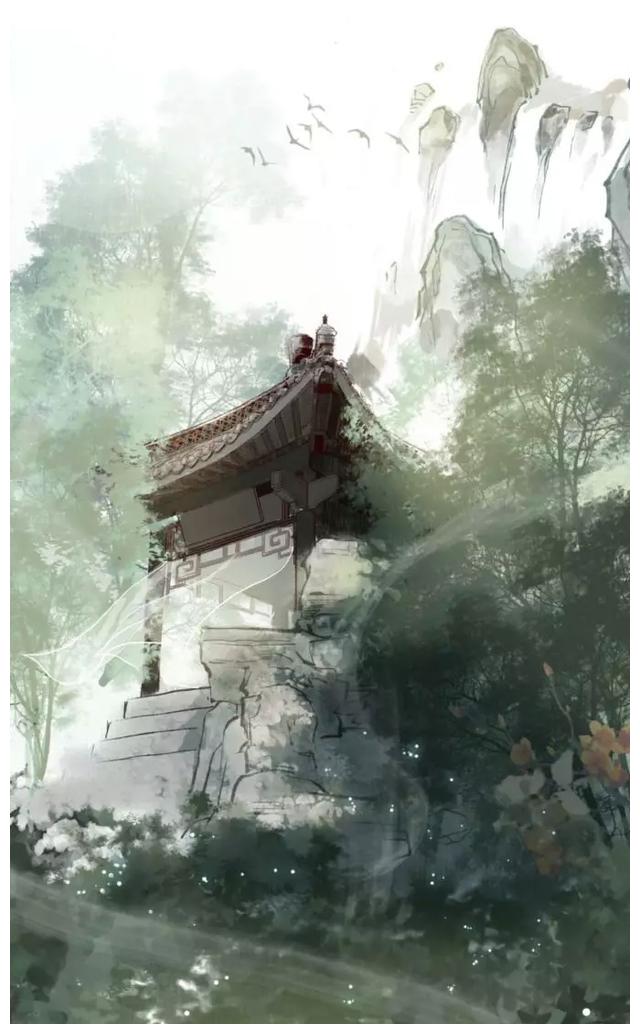 用一组古风插画画出最美长安