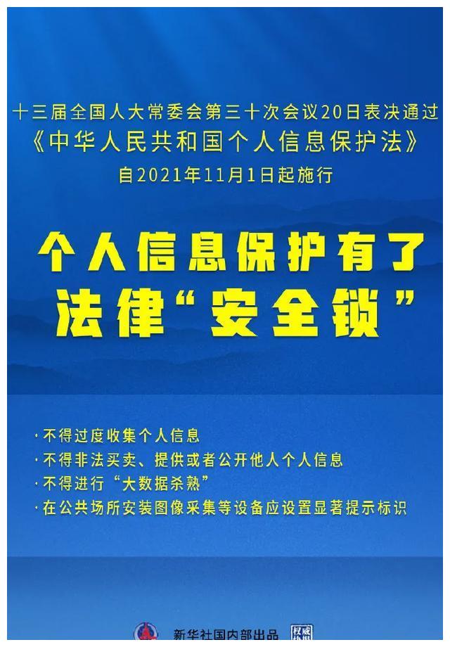 捍卫个人隐私!个人信息保护法来了