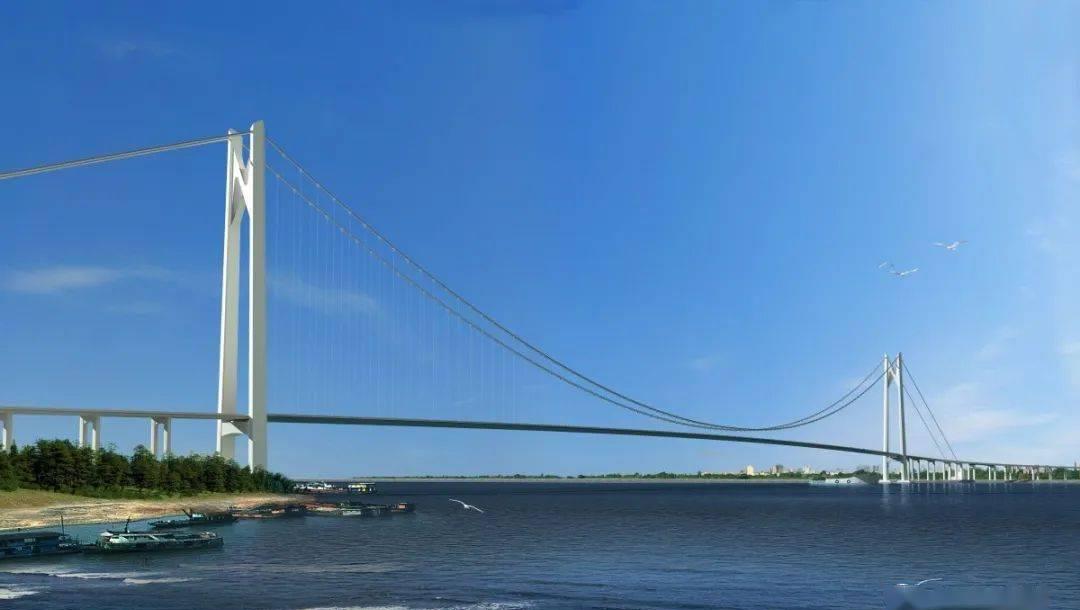 江苏修建一座长江大桥,是主跨1760米的单跨悬索桥_高清图集_新浪网