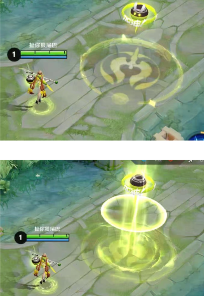 大乔传送技能对比,守护之力还不如原皮,而他败给了星元皮肤?