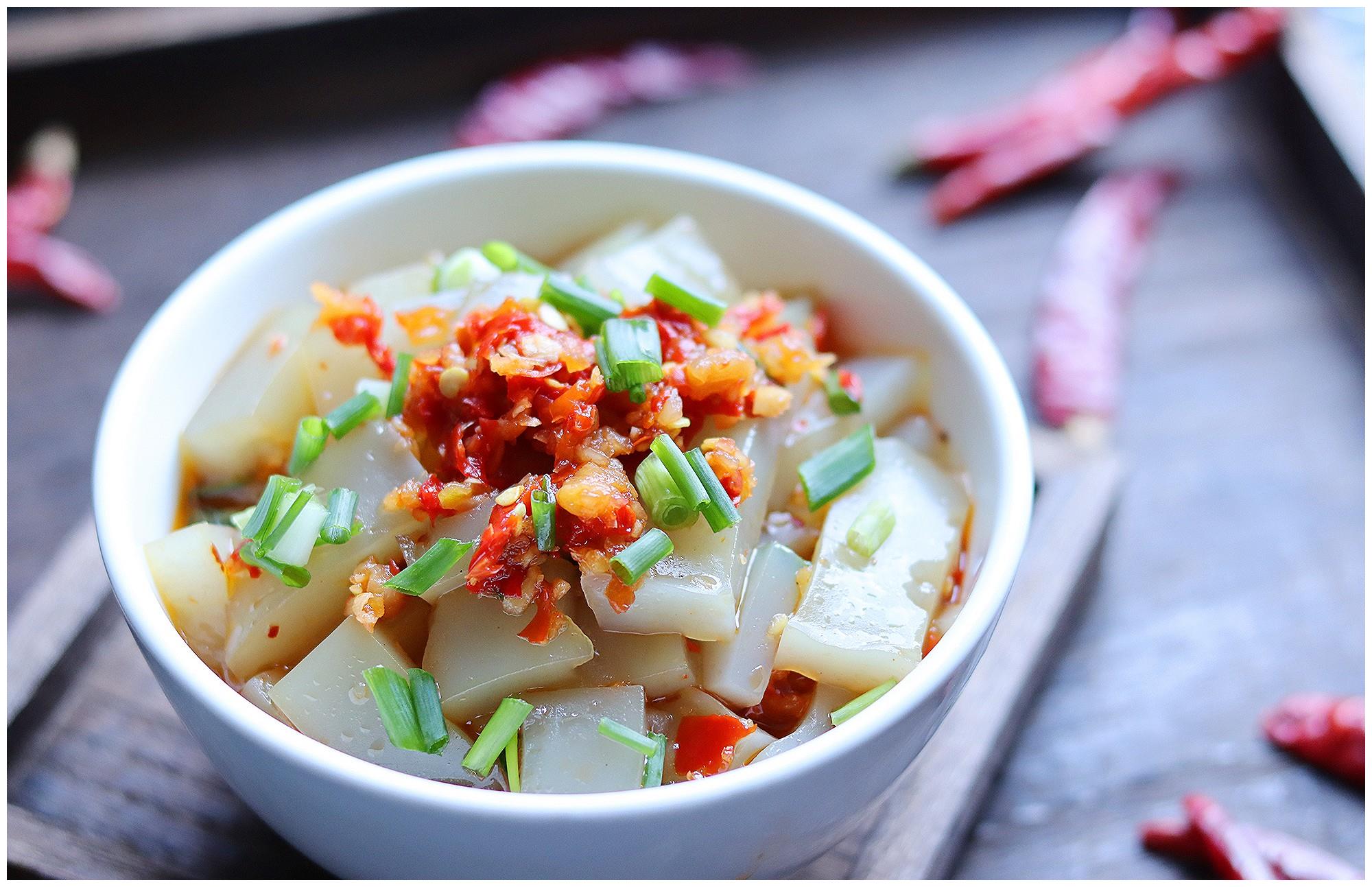 凉拌冻粉的做法