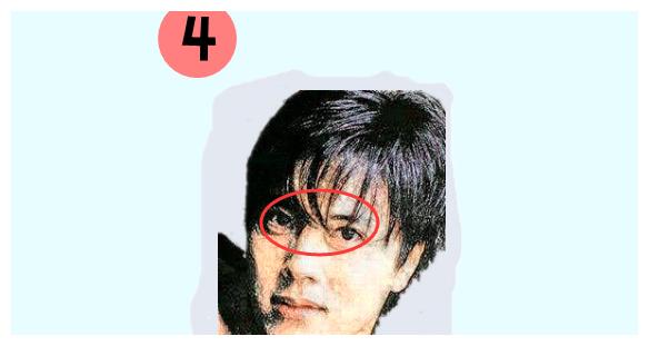 圆小且呈微黄色,上下眼睑多纹,内眼角小,眼神朦胧,喜欢翻眼睛仰面看人