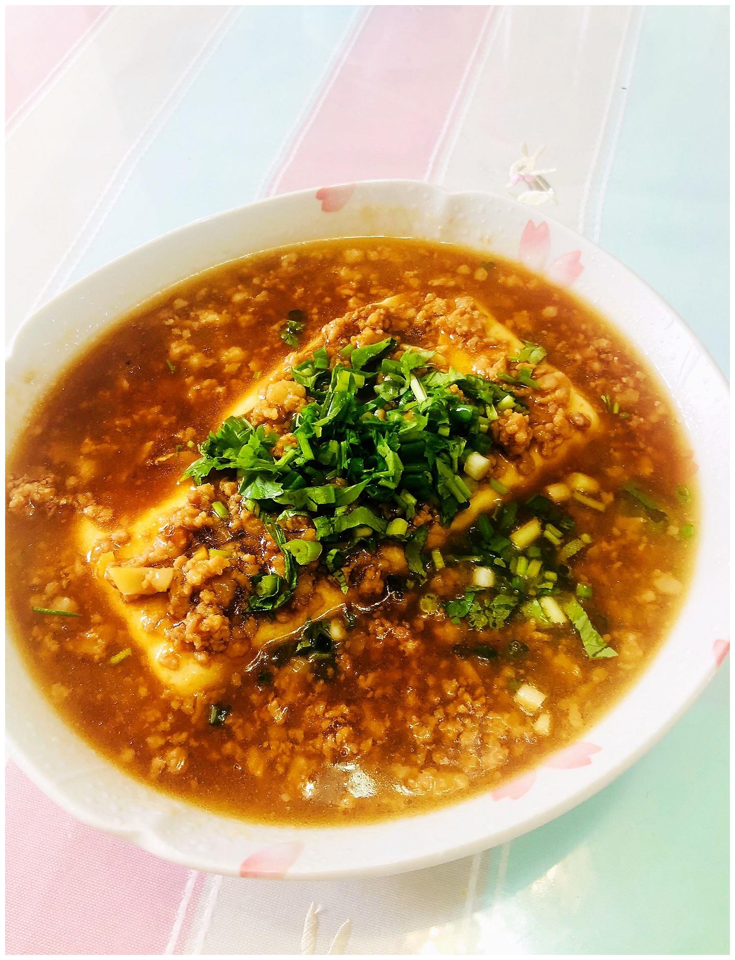 狮家蒸菜肉沫豆腐