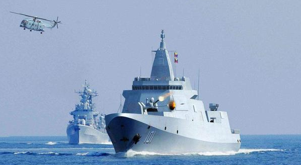 同日传来双喜讯075攻击舰双舰合璧第四艘055驱逐舰即将海试