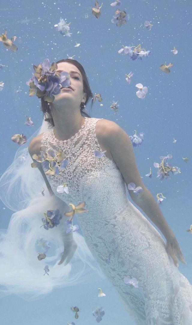 十二星座专属水下婚纱照,白羊座唯美,金牛座是落入水中的天使!