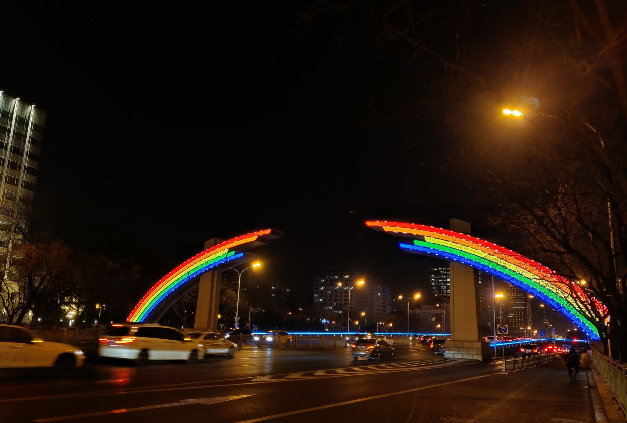 北京冬夜美景鉴赏