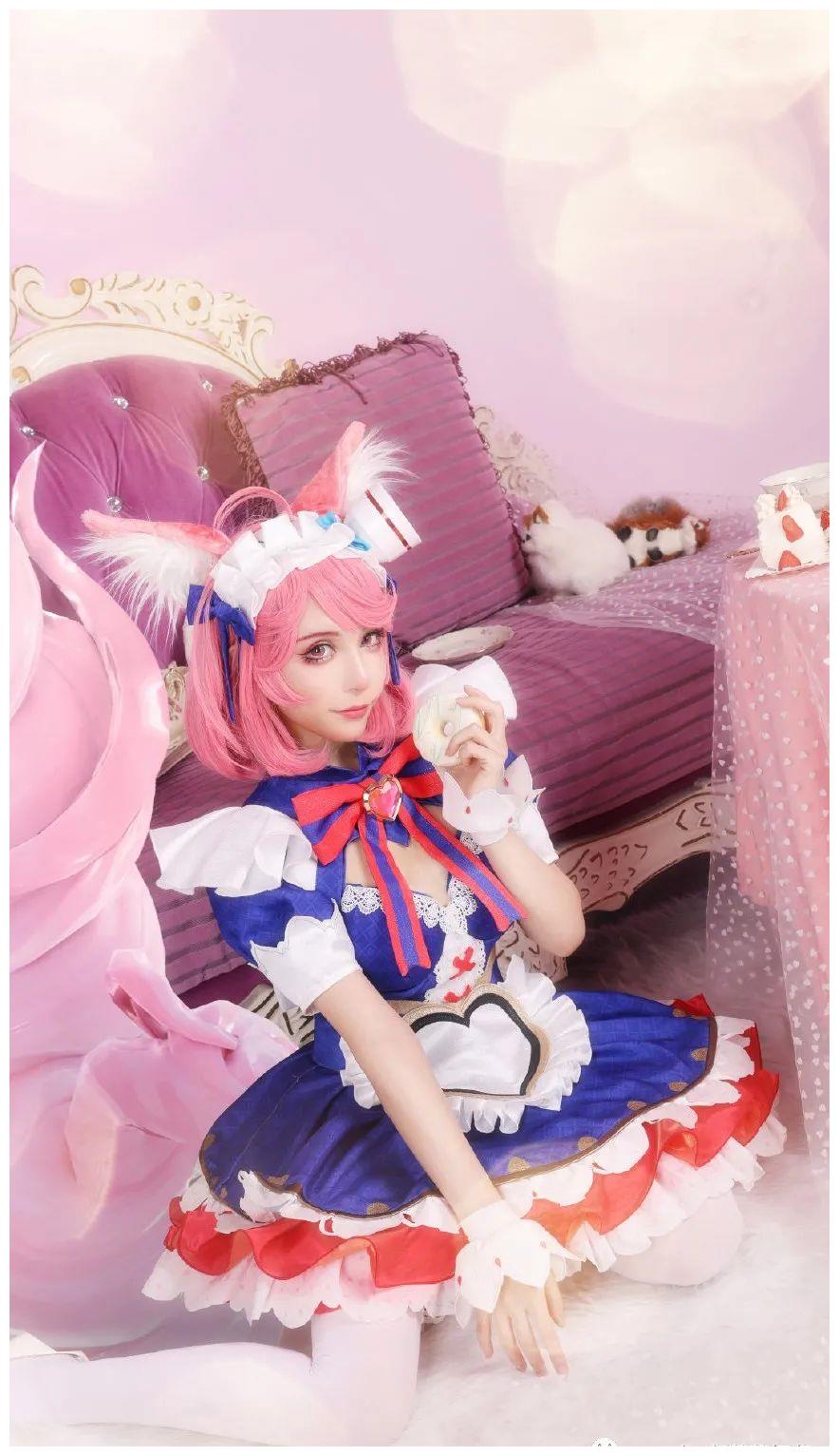 cos王者荣耀妲己cos正片苍帝鸢尾