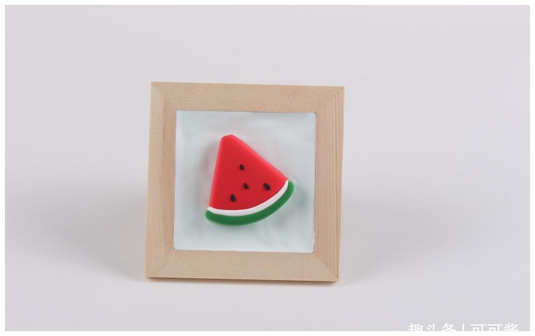 儿童抗菌粘土diy教程西瓜粘土画