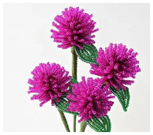 串珠手工花,在家也能感受到春天的气息!diy手工串珠附教程