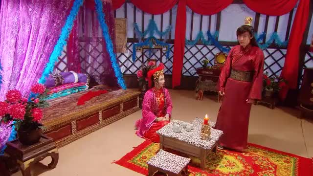 隋唐英雄3罗通背对着公主说话公主笑了起来