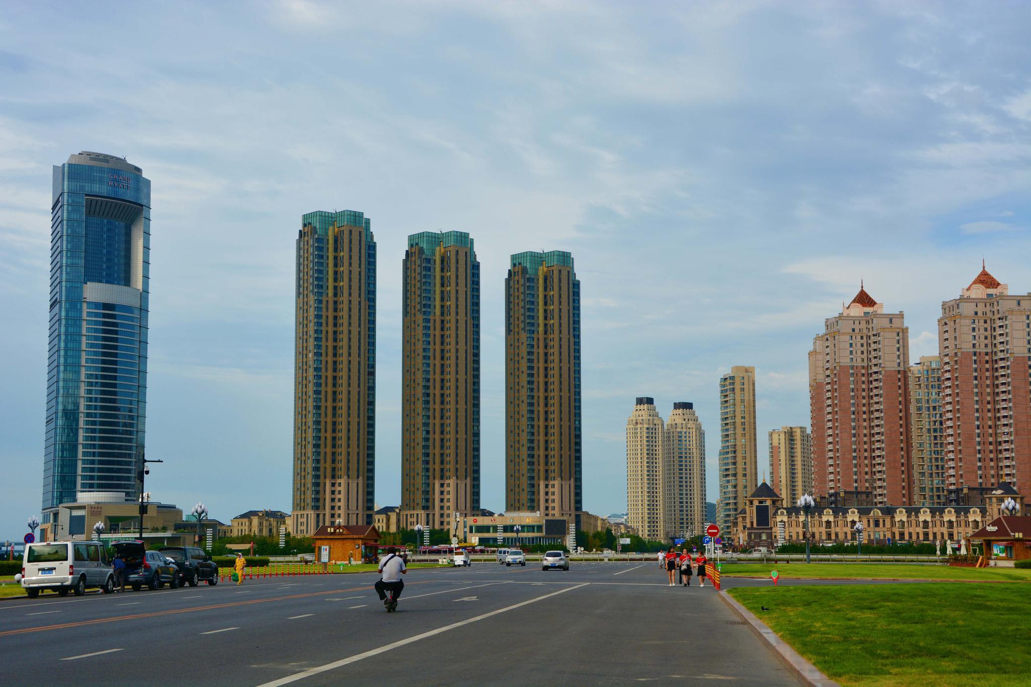 大连星海广场附近城市建设,原创拍摄