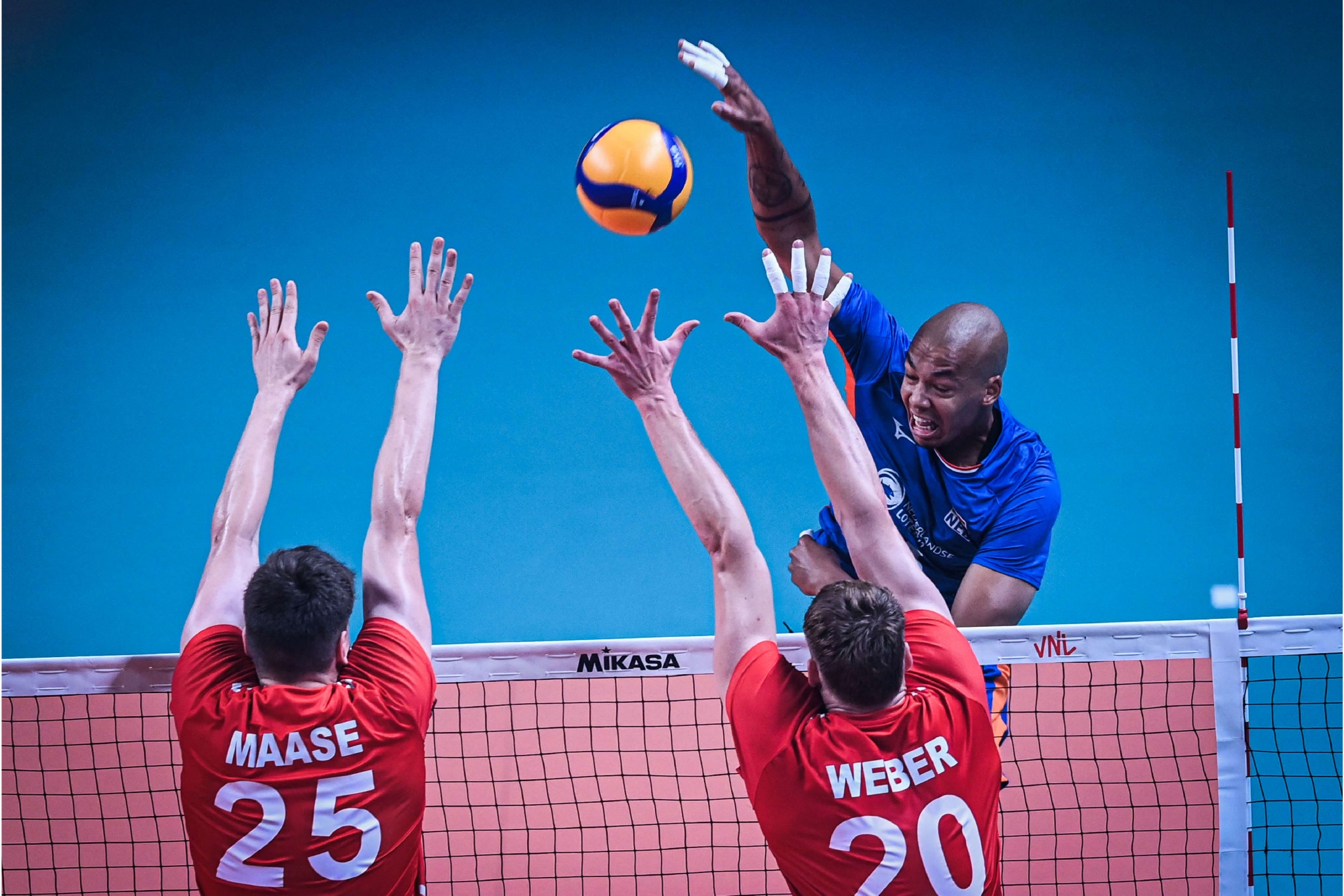 世界男排联赛荷兰31德国技术统计光头强一己之力掀翻战车