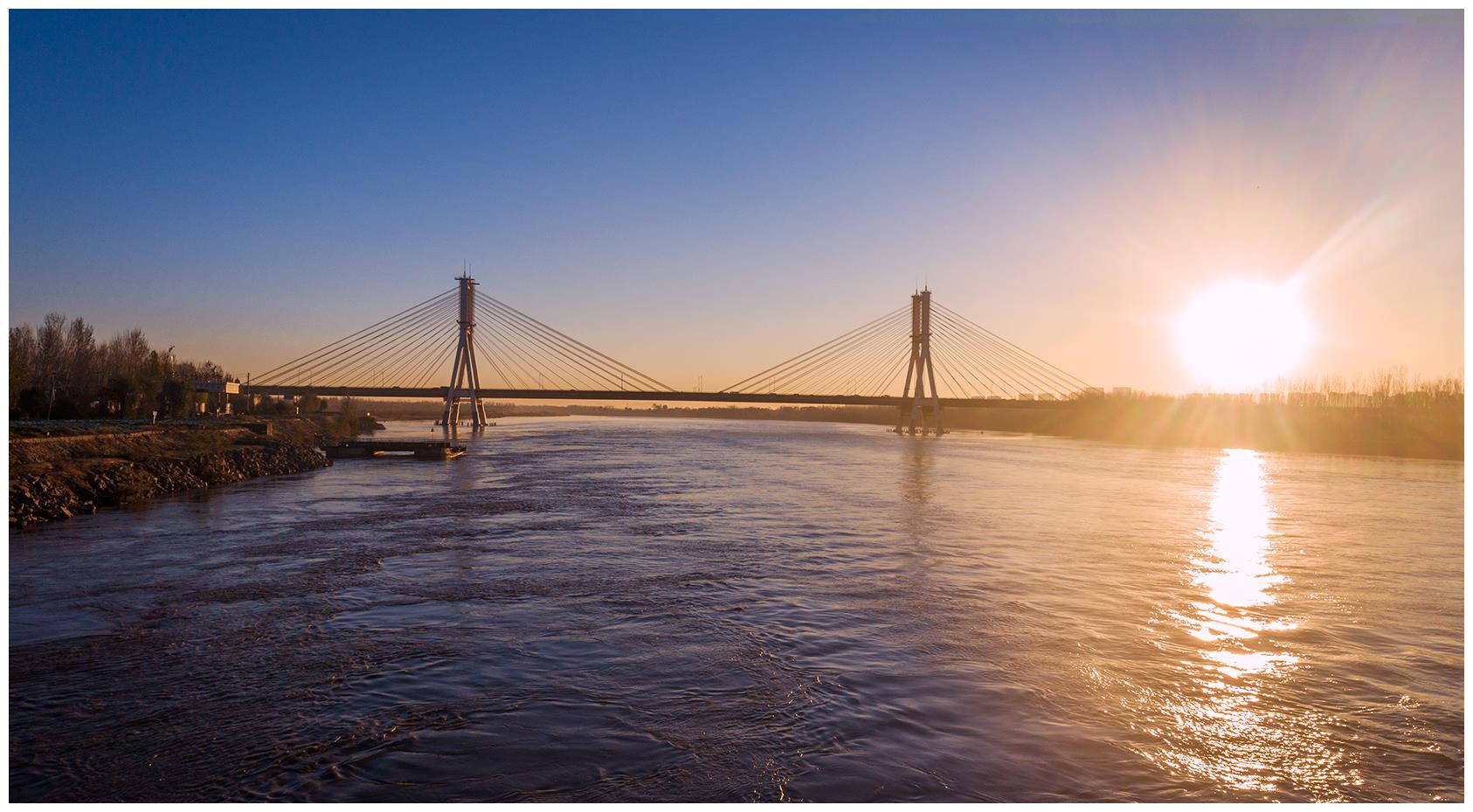 山东好景|黄河旭日景色迷人|山东省|黄河_新浪新闻