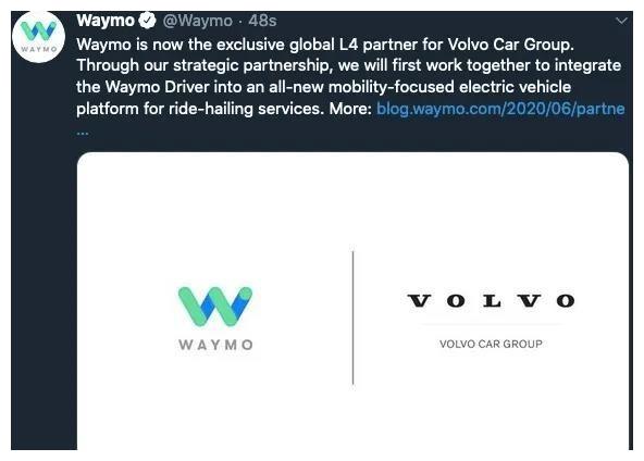 Waymo与沃尔沃宣布 全力推进Waymo Driver平台部署