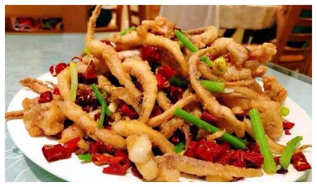 干煸鱿鱼须香辣酥脆简单美味