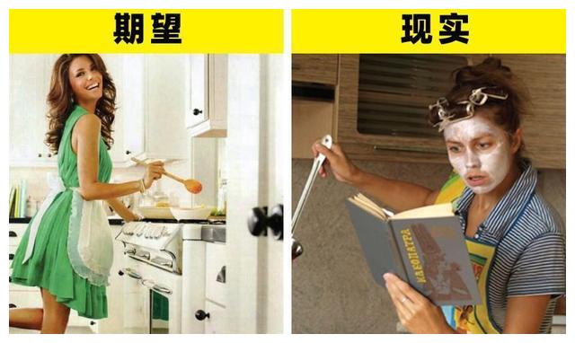 7幅插画让你明白男人们在生活中的期望与现实的差异