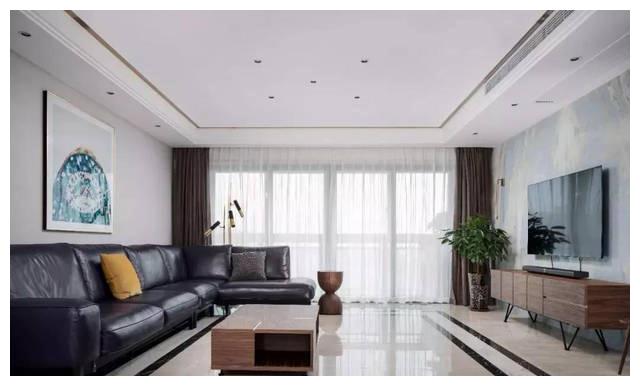 模块化石膏板吊顶上加一圈装饰线档次立马高了起来