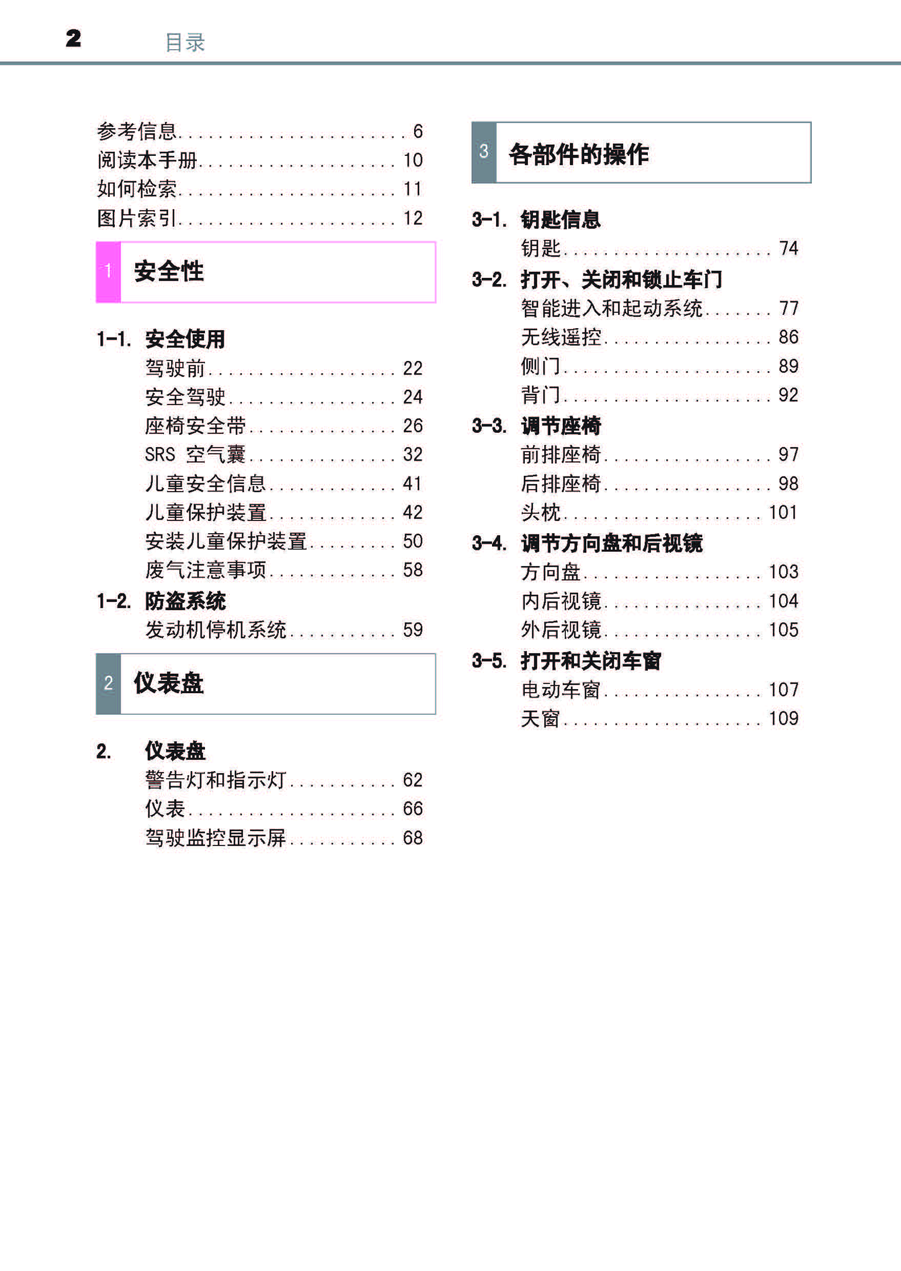 沈阳银河汽服:丰田致炫用户手册|致炫使用说明书电子版