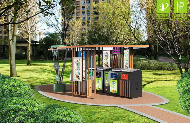 这个"宠物爱心小站"的智能垃圾分类亭,很赞哦