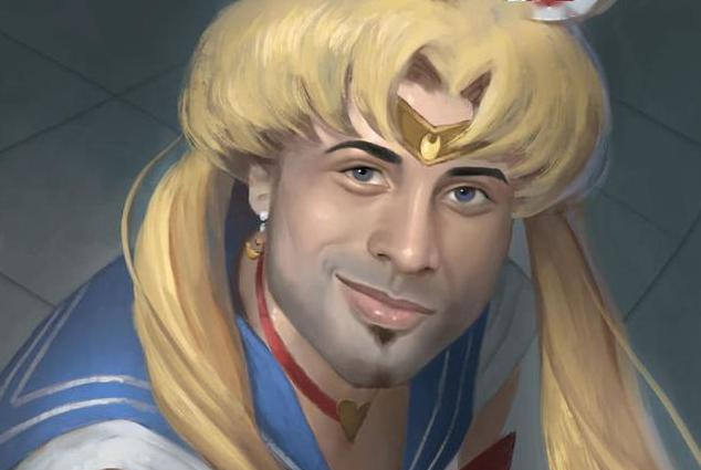 美少女战士在画师手里画风突变看完最后一张冰水月妈妈我失恋了