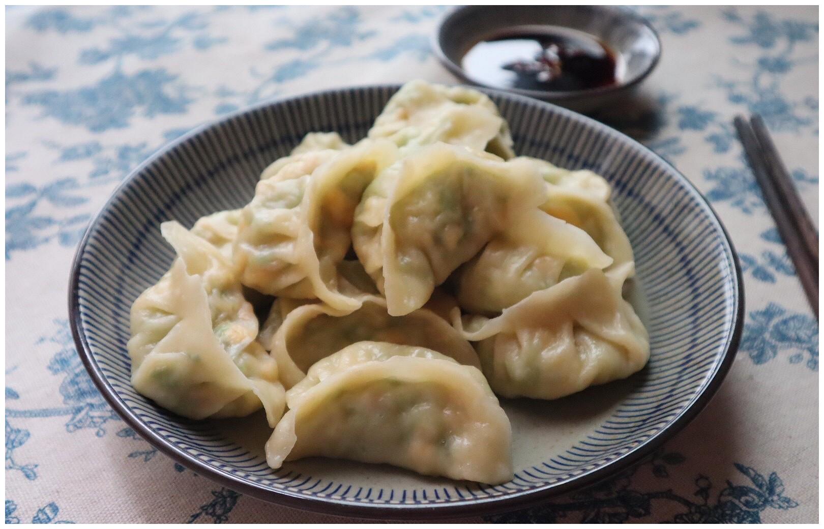 超好吃的素饺子|西葫芦鸡蛋蒸饺