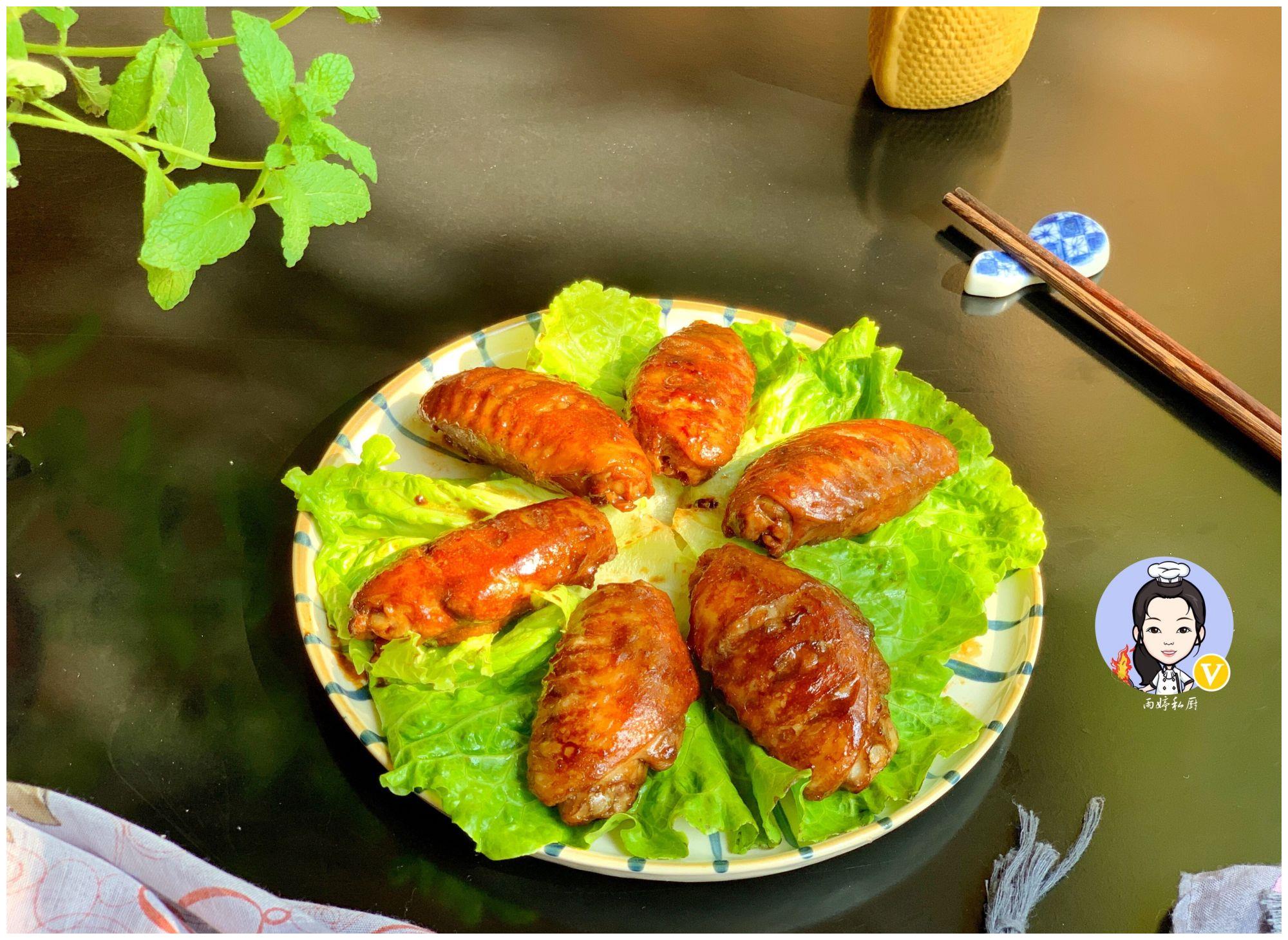 酱鸡翅这样做,外焦里嫩又红润,做上一盘不够吃,真香