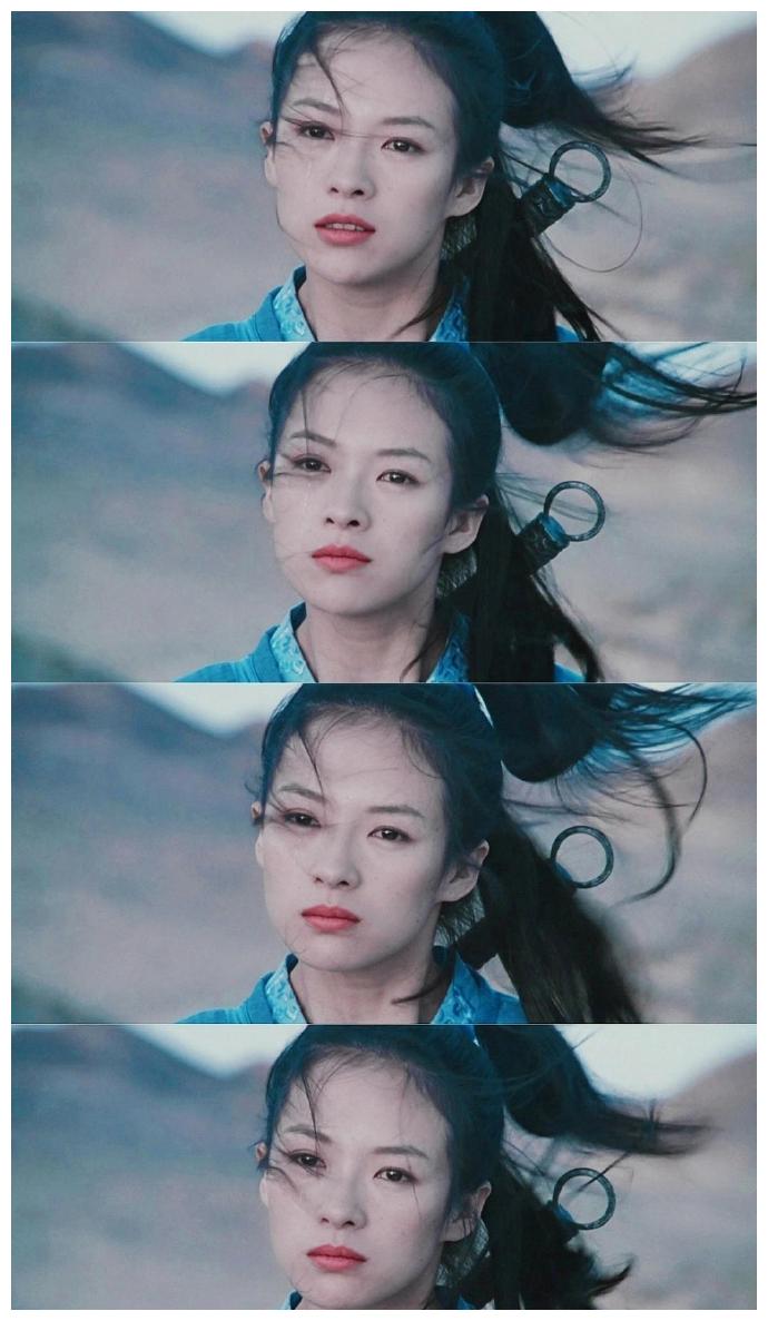 《英雄》里的章子怡,清冷倔强,好像是古言里边走出来的女主