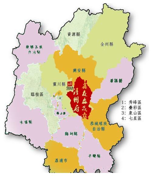 桂林市县地图图片