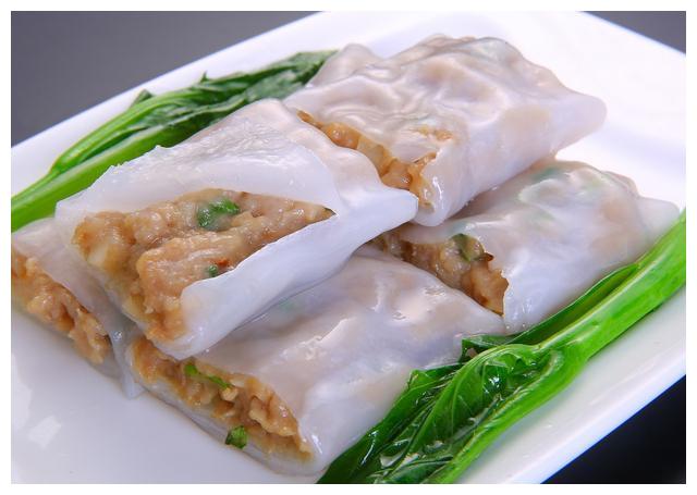 皮薄馅满的鲜虾肠粉,甜鲜弹牙齿颊留香,广式早茶美食做法