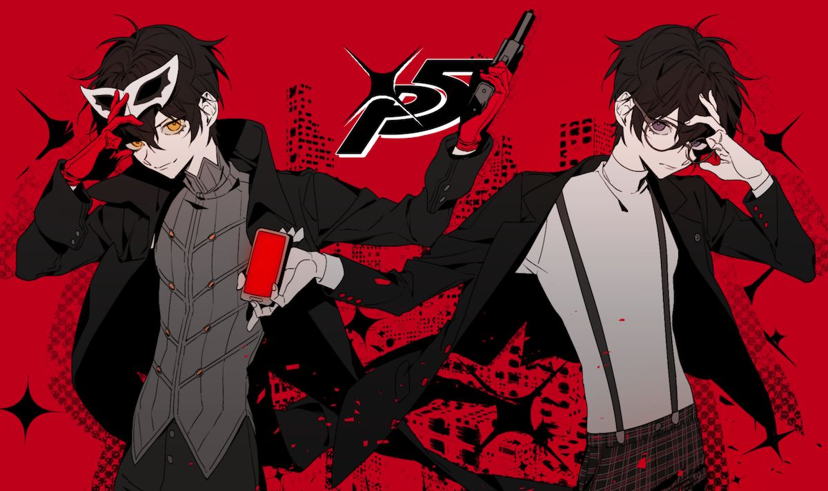 女神异闻录5:来感受雨宫莲的美颜暴击,精选p站动漫壁纸同人插画