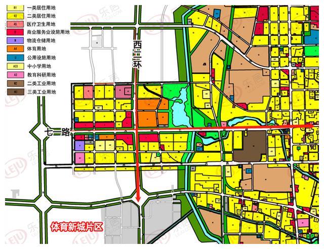保定主城区重点区域用地布局规划变动图