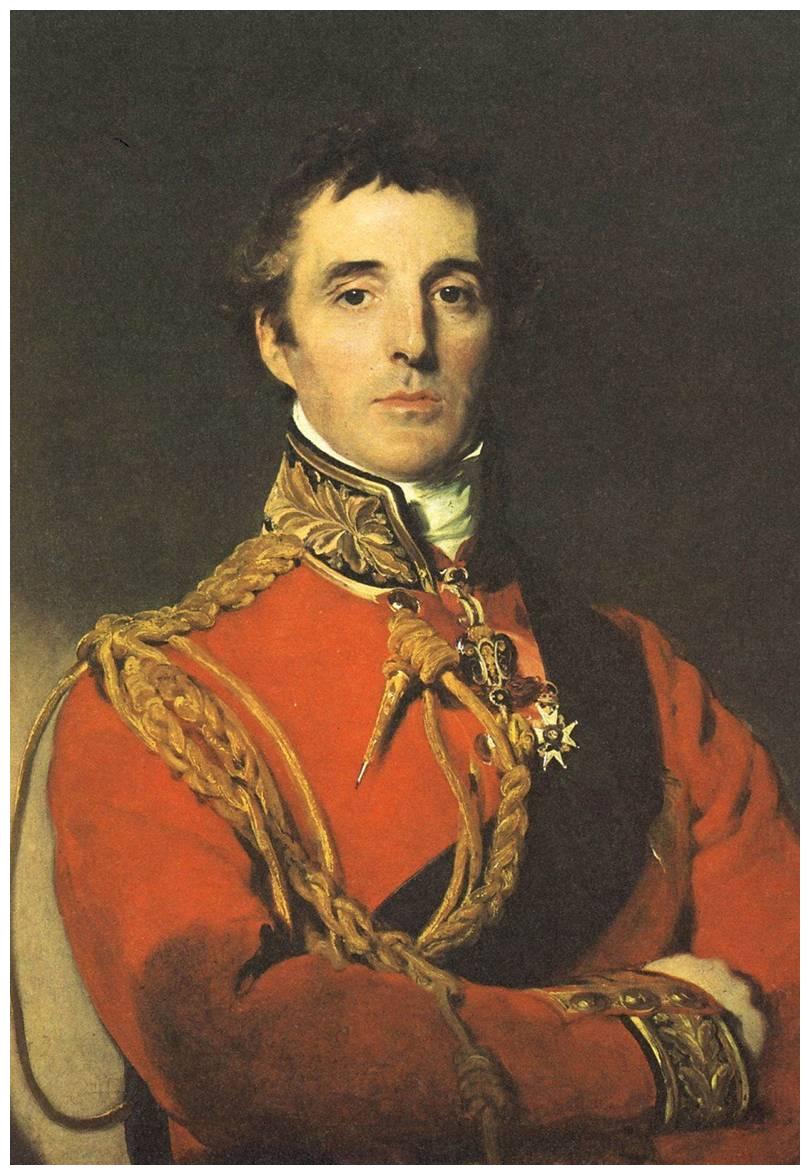 1815年的滑铁卢战役中与布吕歇尔带领英普联军击败拿破仑指挥的法军