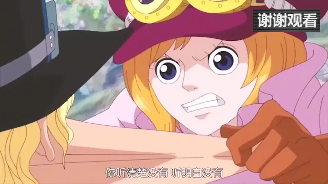 海贼二嫂教训萨博都要把脸拽下来了二嫂人家可是关心你啊