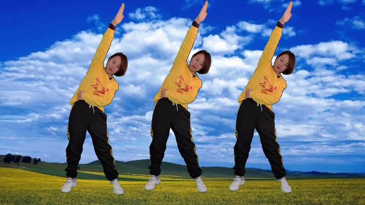 简单好学健身操广场舞适合中老年锻炼拉伸筋骨改善腰酸背痛