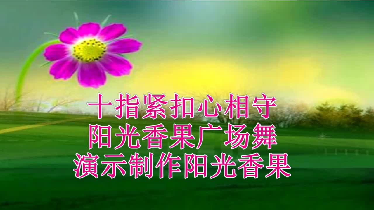 情歌广场舞《十指紧扣心相守》不离不弃风雨同舟,送给天下有情人