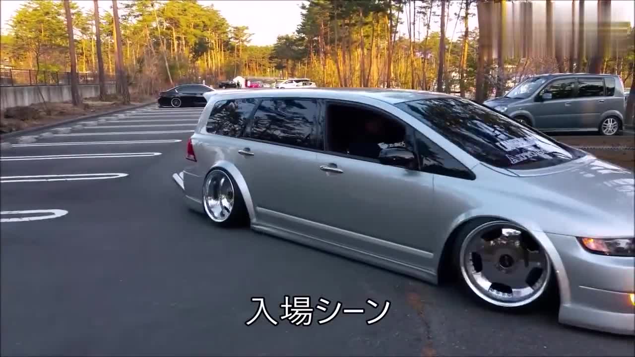 08款本田奥德赛爆改低趴底盘比跑车还低排气管将近1米长