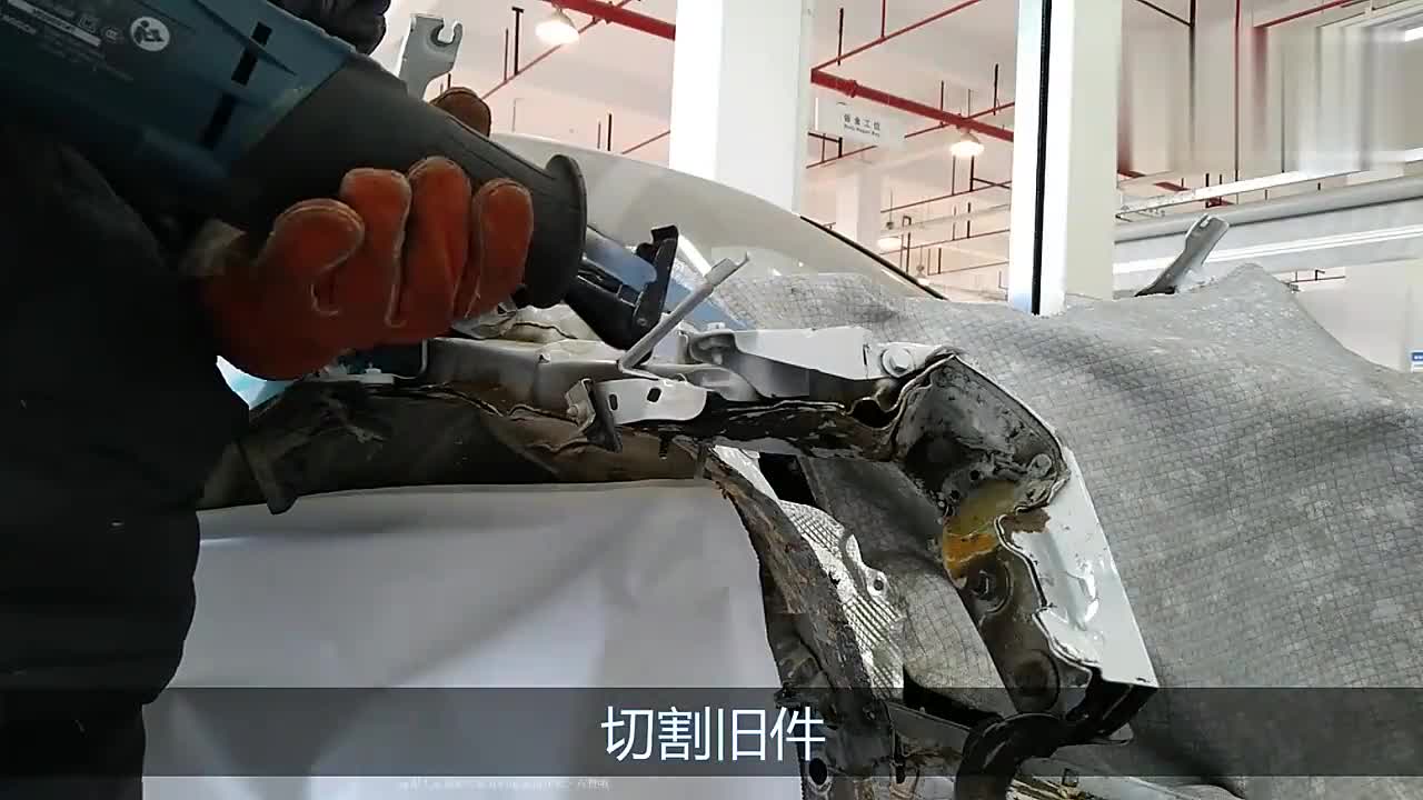 视频：差点报废的宝马三系的减震包和叶子板支撑架终于修好了