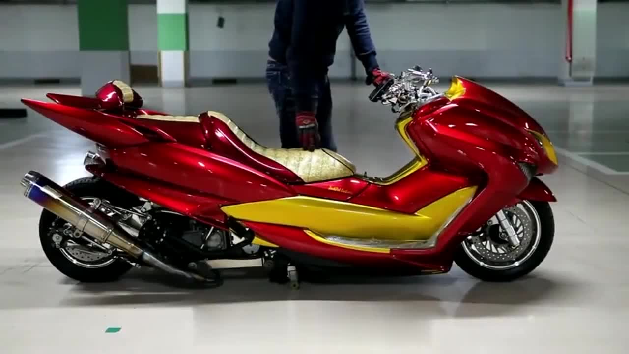 雅马哈改成钢铁侠的颜色炫酷