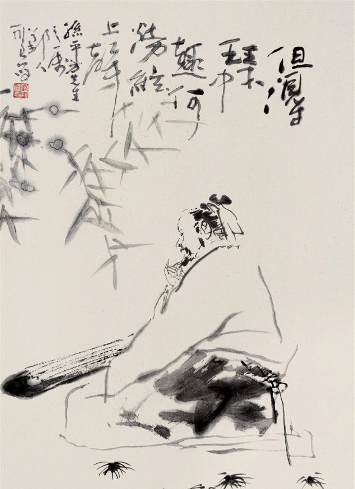 笔墨酣畅,吴永良写意人物画作品欣赏