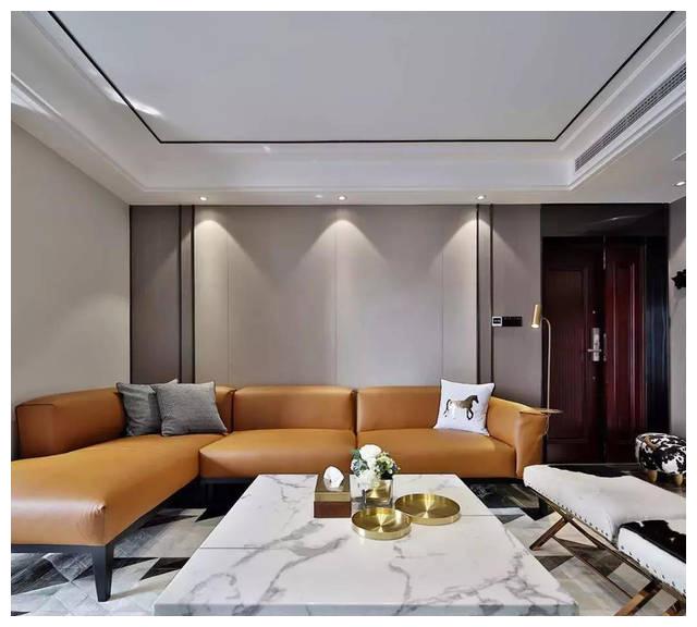 模块化石膏板吊顶上加一圈装饰线档次立马高了起来