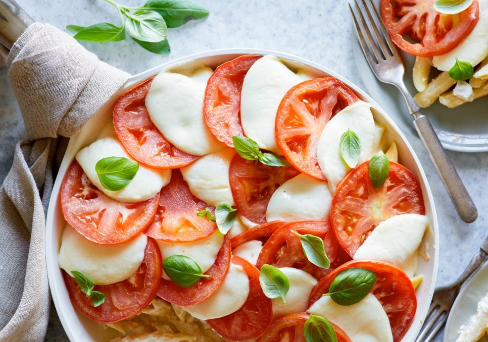 caprese鸡肉通心粉阿尔弗雷多