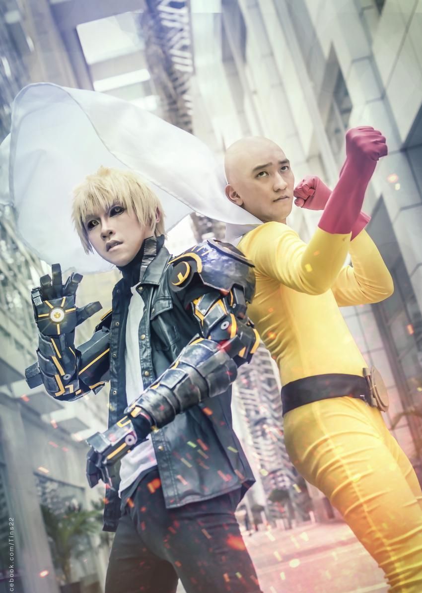 一拳超人动画:琦玉老师杰诺斯最佳cosplay_高清图集_新浪网