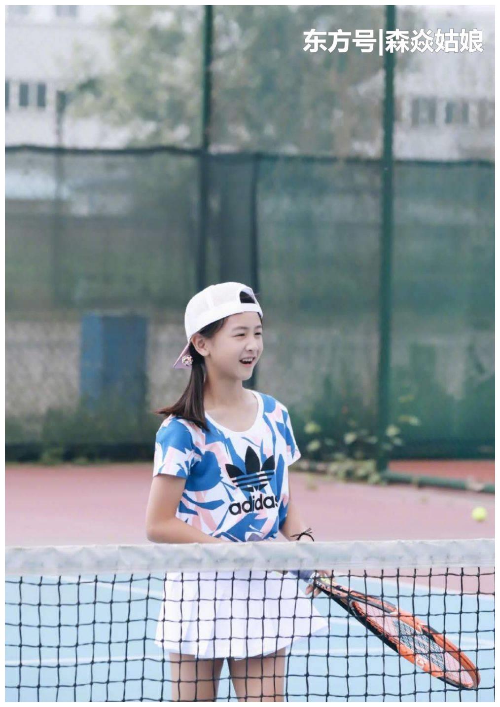 田亮晒森碟运动照,12岁田雨橙模样惊艳,这才是少女该有的样子