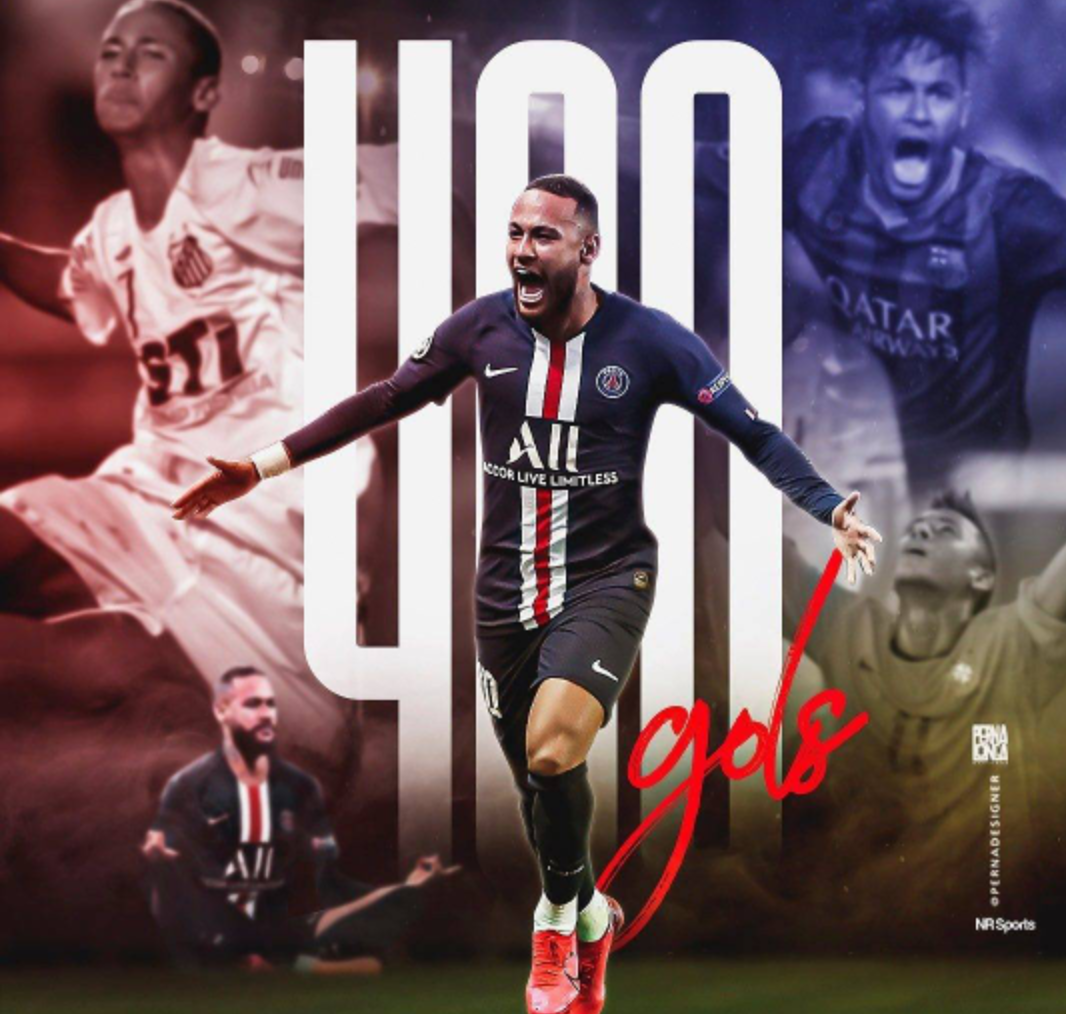 巴黎圣日耳曼俱乐部球星内马尔打进自己职业生涯第400粒进球_高清图集